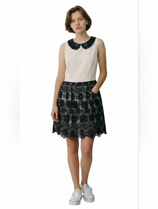 Kensie Dresses & Skirts - Kensie Elegant Black and White Sleeveless Dress